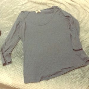 3/4 length scoop neck top